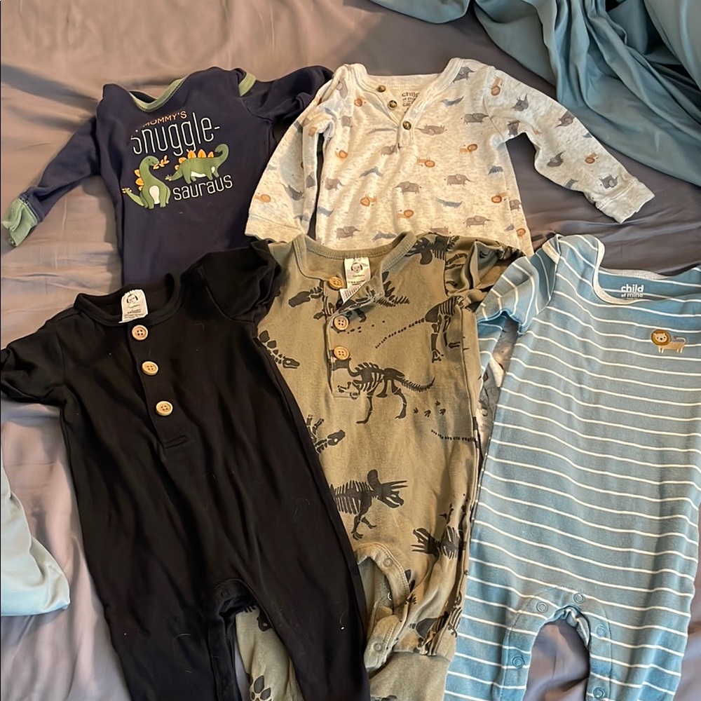 Lot of one piece rompers Gerber and carters